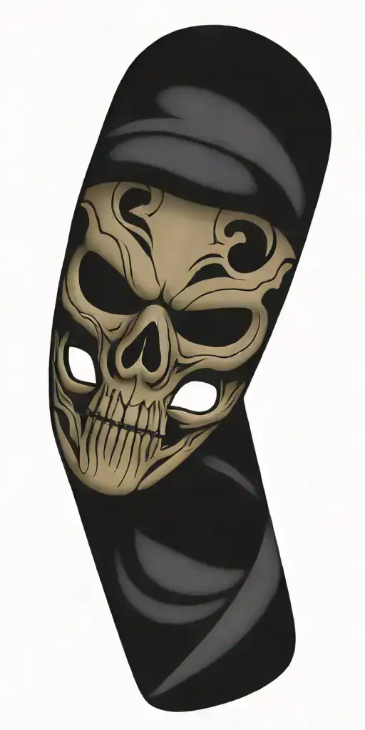 Half-skull Theatrical Mask