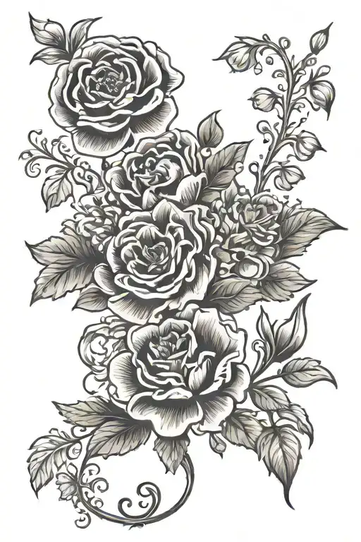 Family Birth Flowers January May August September