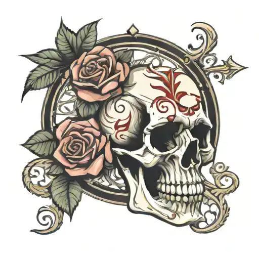 Compas Rose Skull Gate