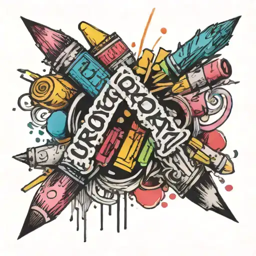 Broken Crayons With Splash Of Water Color With Writing Broken Crayons Still Color