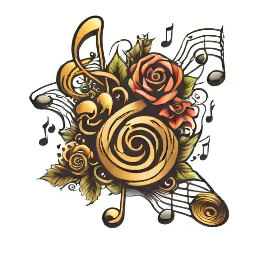 Music Notes Floating