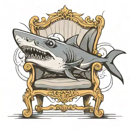 Shark Sitting In A Chair