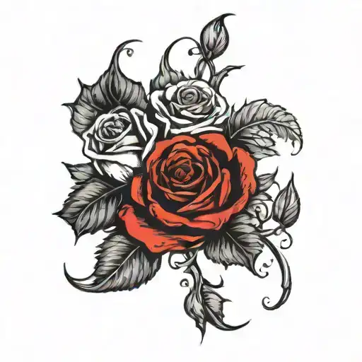 Rose Bouquet That Covers Existing Rose