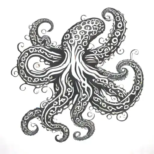 Black Tentacles Out Of A J