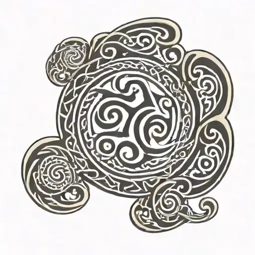 Celtic Spiral Triskelion