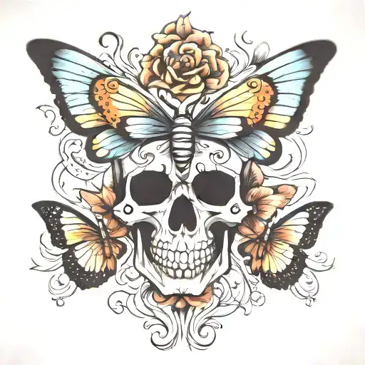 Skull Butterfly