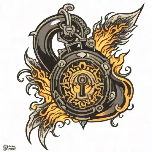 Lock& Fire Flames Gabe