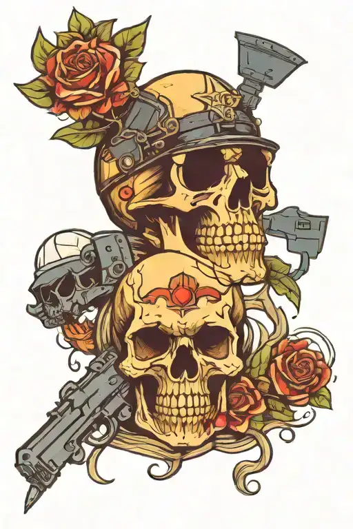 Skull And Police