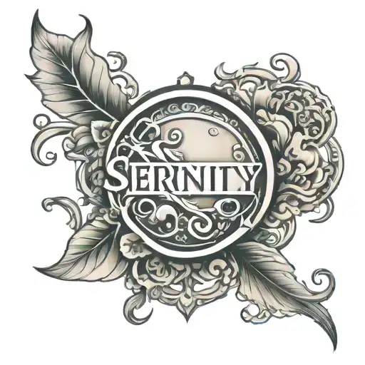 Serenity Word Written