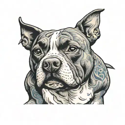 Staffordshire Bull Terrier Standing Proud