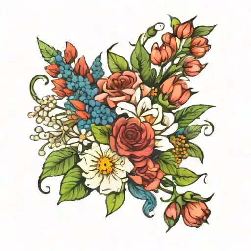 Birth Flower Bouquet