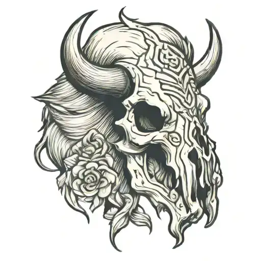 Bison Skull