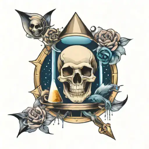 Hourglass Space Skull