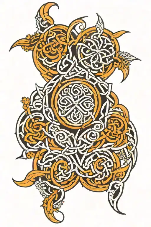 Celtic Pattern With Elements