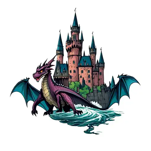 How To Train Your Dragon And Harry Potter Castle