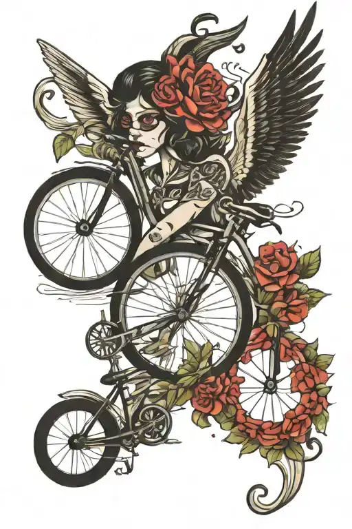 Bicycle Roundabout Faith Combined