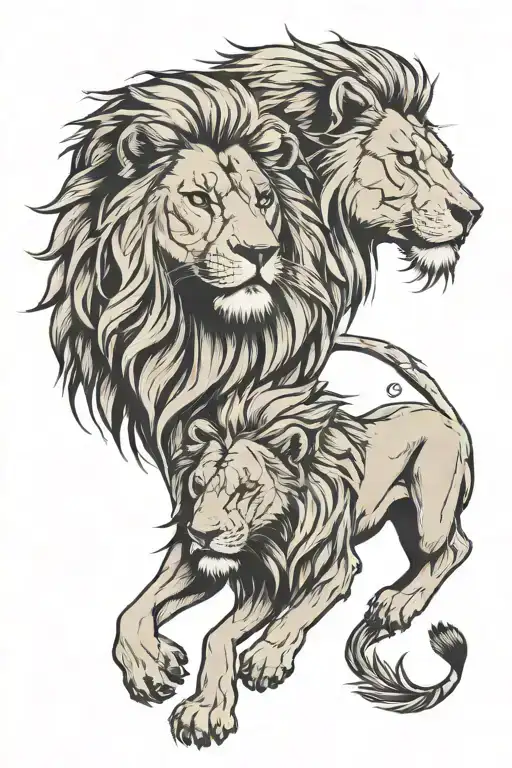 Lion And Lioness