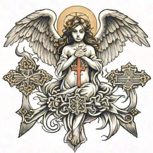 Angel And Cross