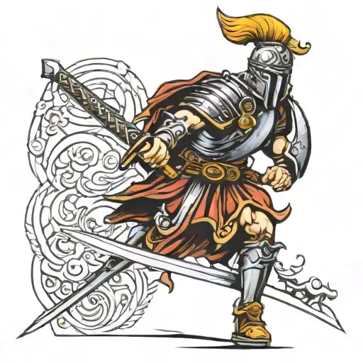 Warrior In Rome Sword