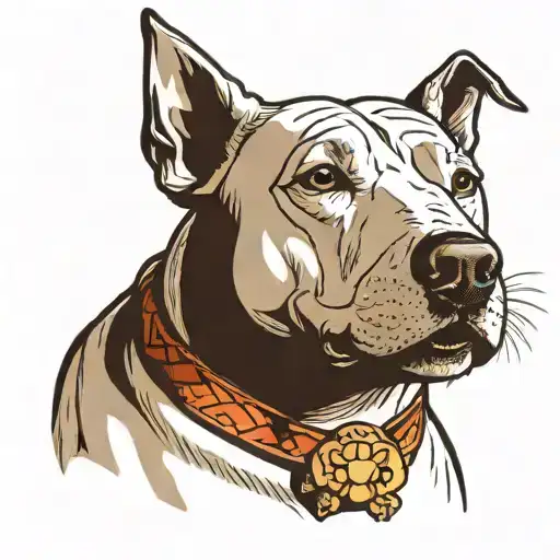 All Dogs Go To Heave With A White Bull Terrier