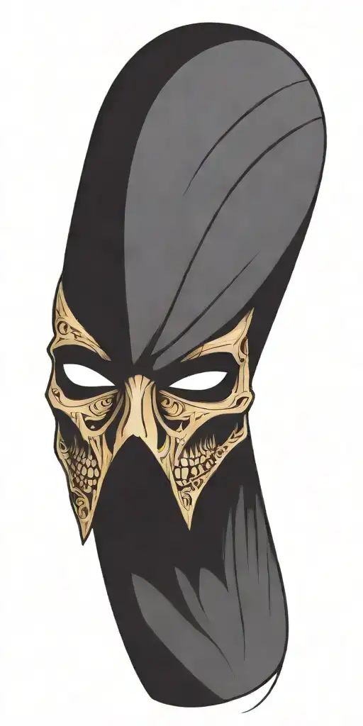 Half-skull Theatrical Mask