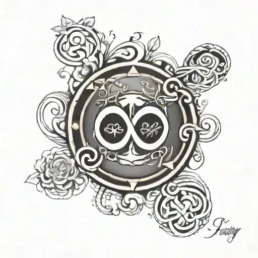 Family And Infinity Symbol