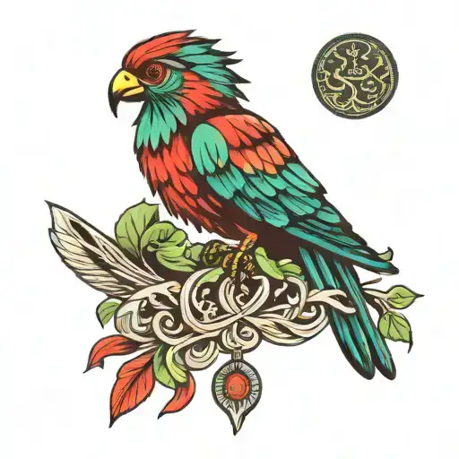 Quetzal Bird On Neck