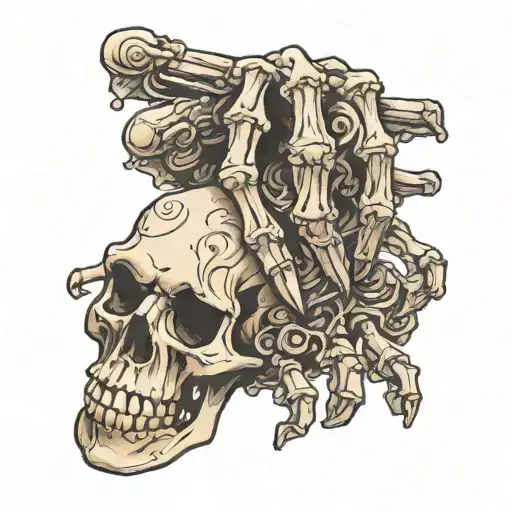 Skeleton Hand Holding