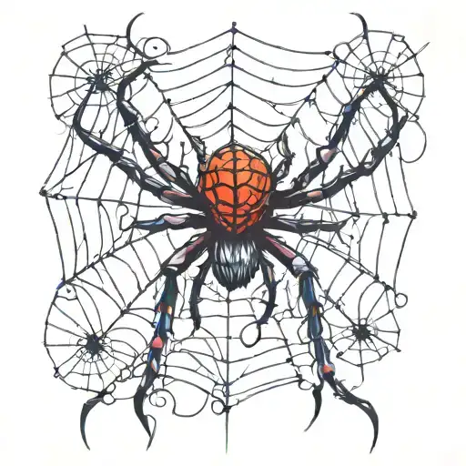 Spider In A Web