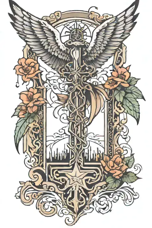 Religious Creek Gates And Wings