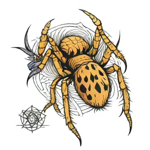 Camel Spider Holding A Feather