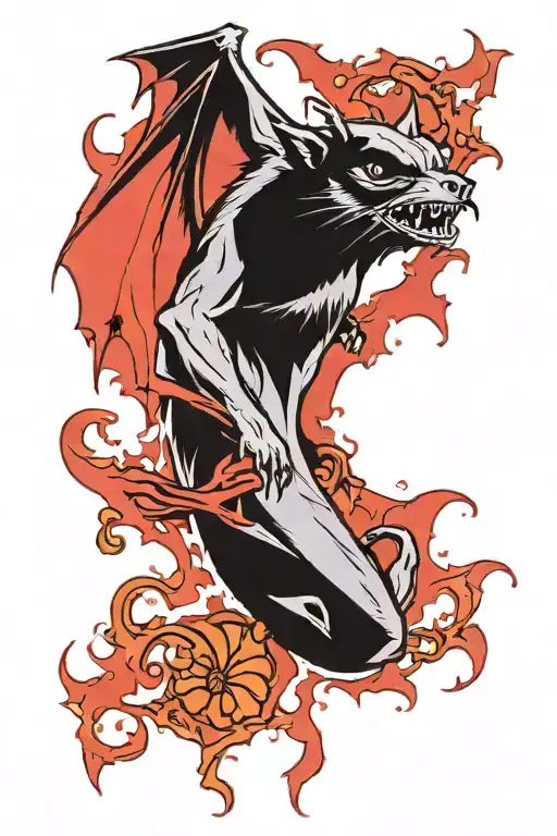 Vampire Bat Whole Body