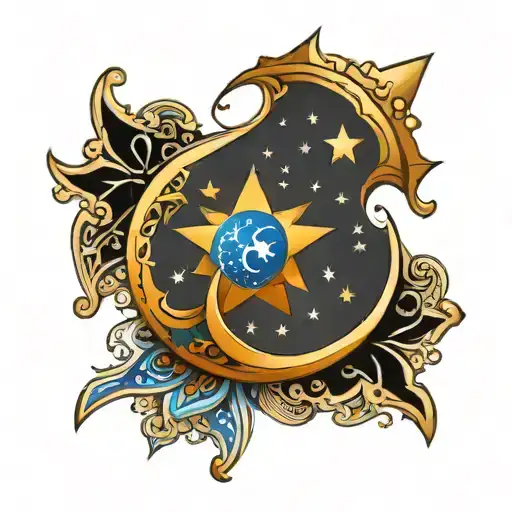 Turkish Moon And Star