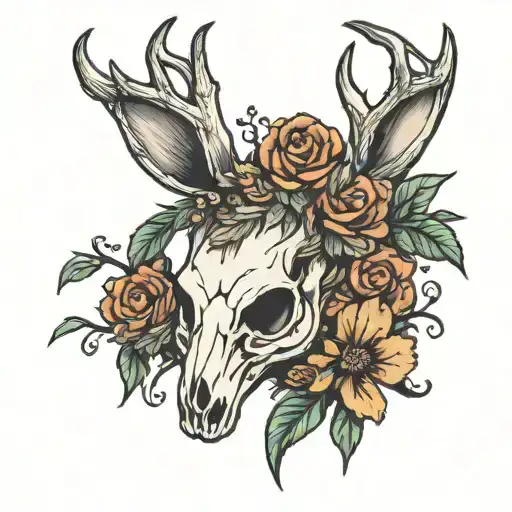 Jackalope Skull