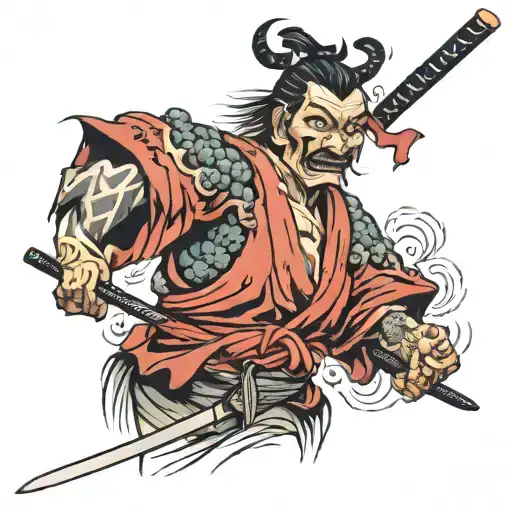 Samurai Dead Pulling Face