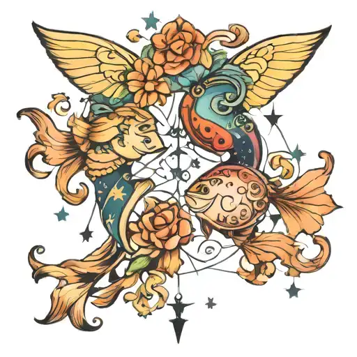 Gemini & Pisces Constellation