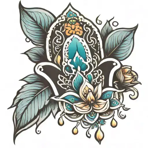Hamsa Lotus Flower