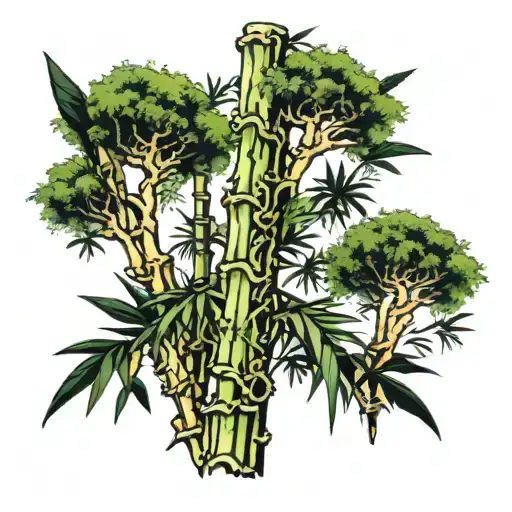 Death Bamboo Forest Trees Looking