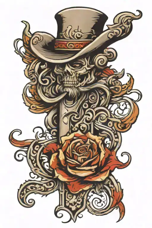 Western Scroll Wrapped