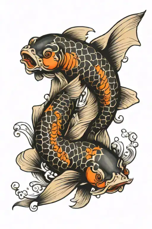 Pisces Two Koi Fish