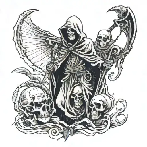 Grim Reaper And Traveller