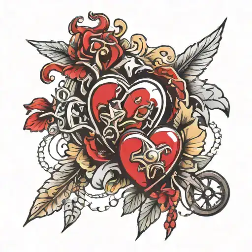 Hearts And Military Designs