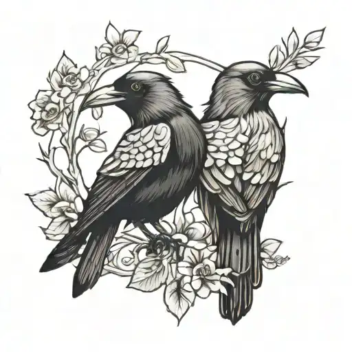 Crow And Magpie