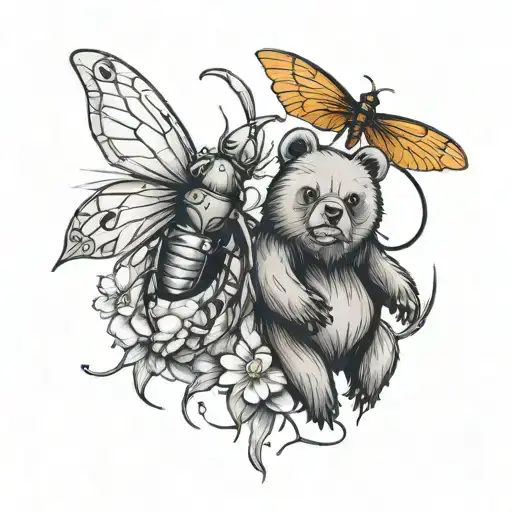 Bug And Bear Looking