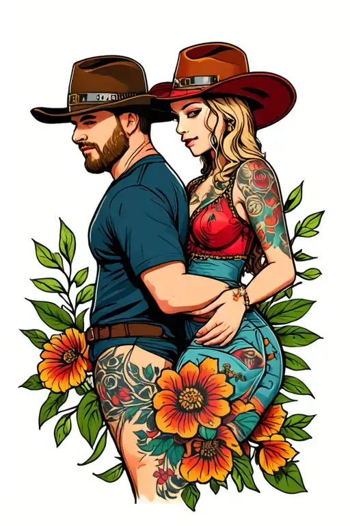 Couple Tattoo Inspired By Luke Combs Beautiful Crazy