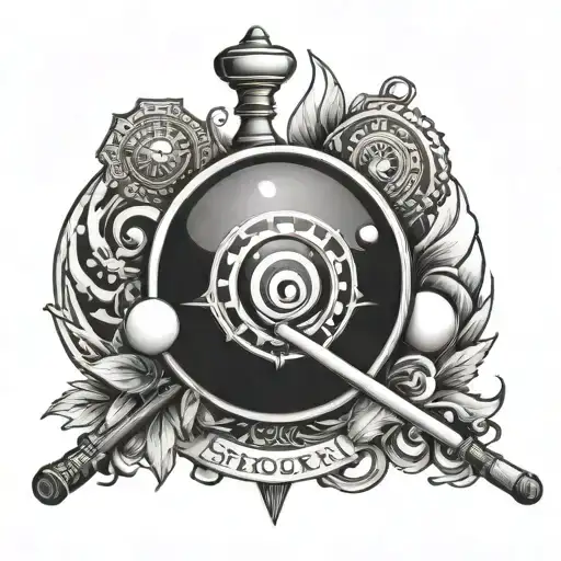 Snooker Black And White