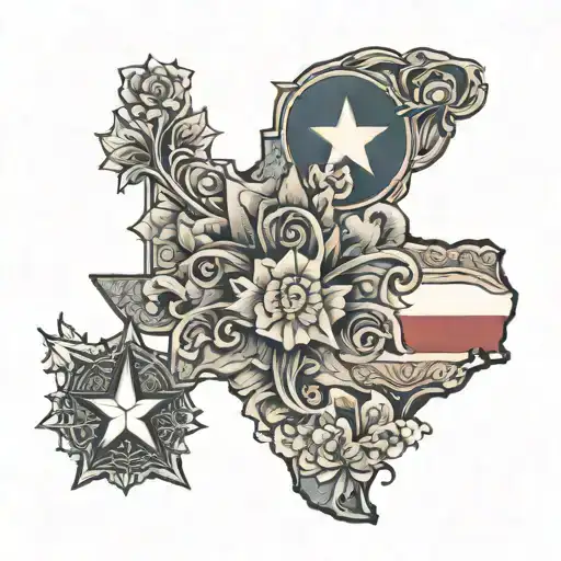 Half Colorado Half Texas State Outline Drawing