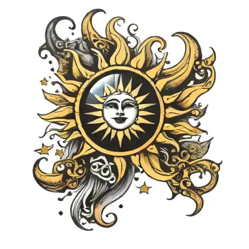 Sun And Moon Shining