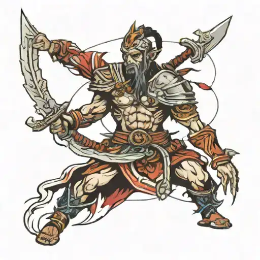 Moari Warrior Traped