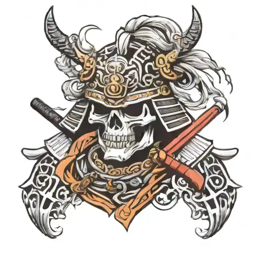 Skull Samurai Warrior